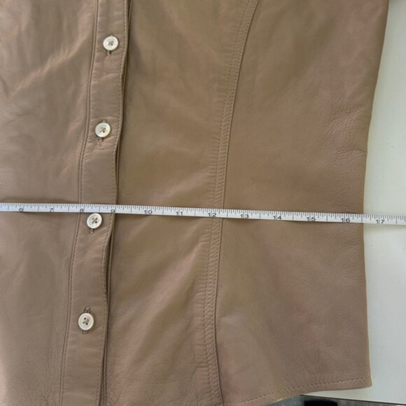 Coach Leather Shirt Jacket Size 8 - Picture 16 of 16